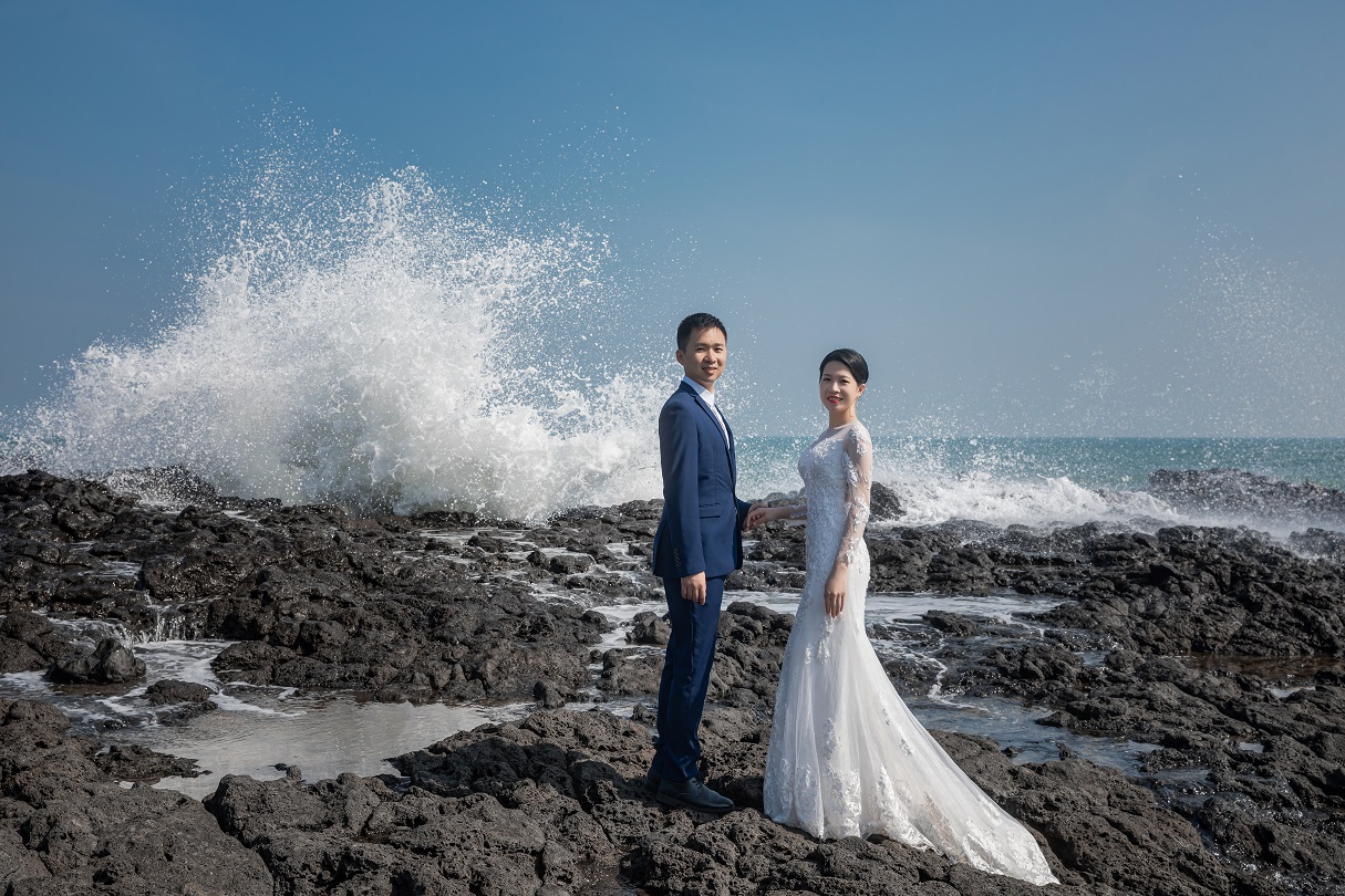 欧美大气风格海岛婚纱拍摄套餐