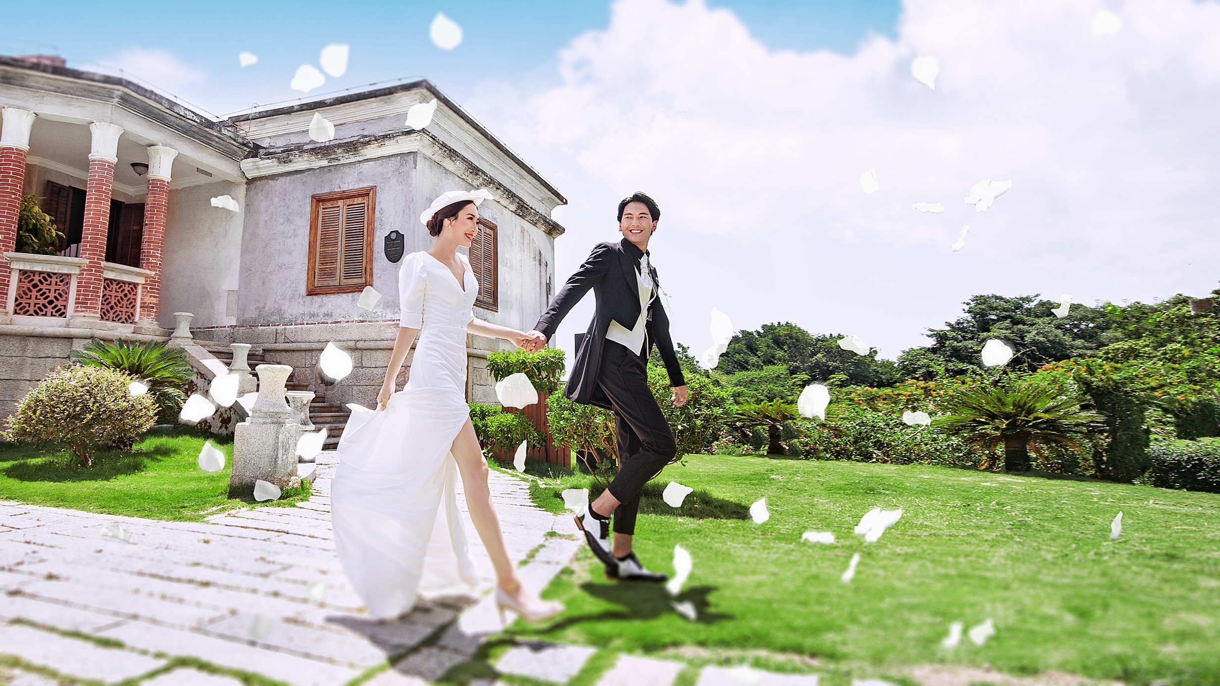 鼓浪屿欧式建筑+街拍文艺风婚纱照