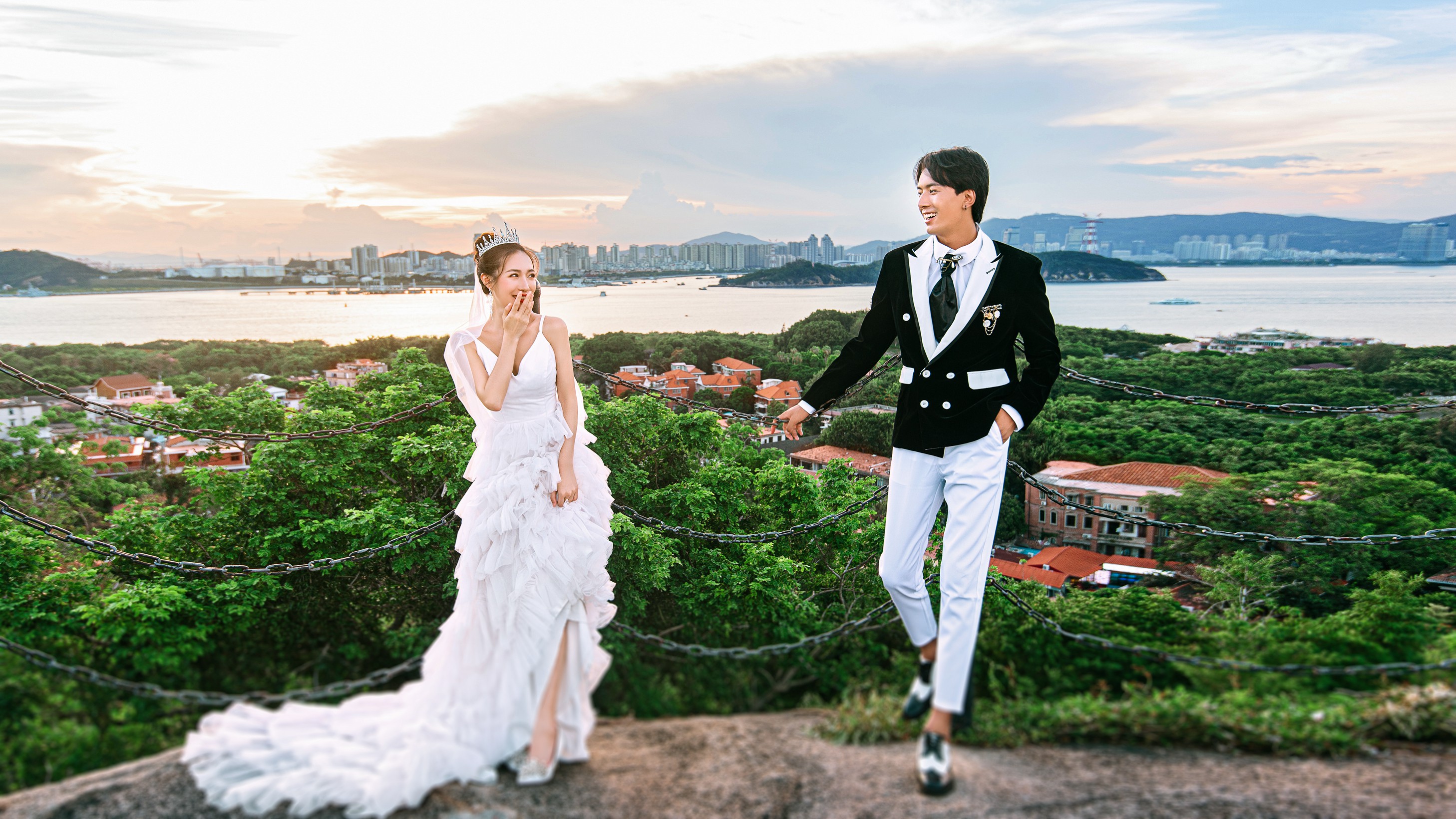 鼓浪屿欧式建筑+街拍文艺风婚纱照