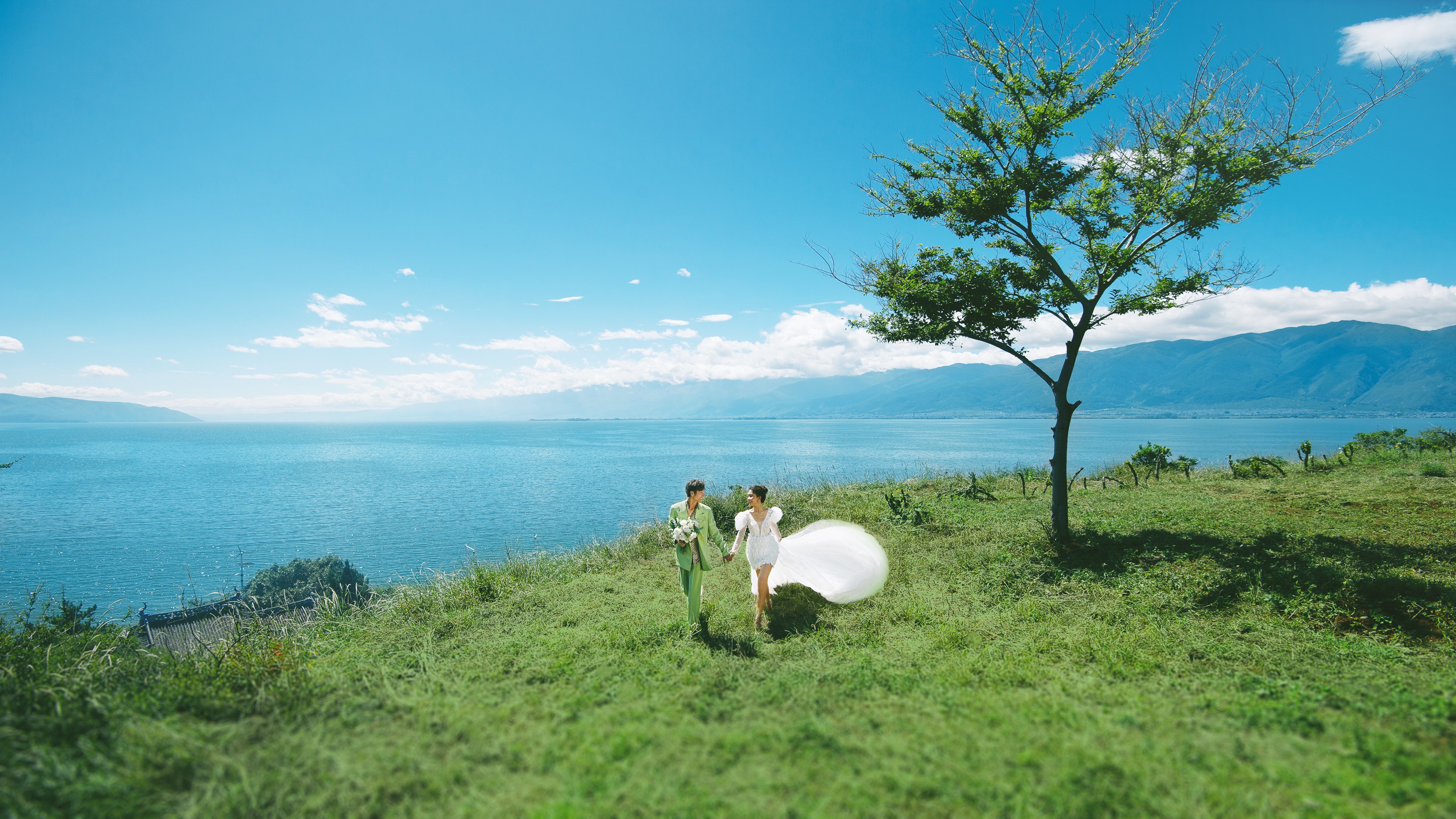 大理双廊古镇古街+水中船+洱海浪漫旅拍