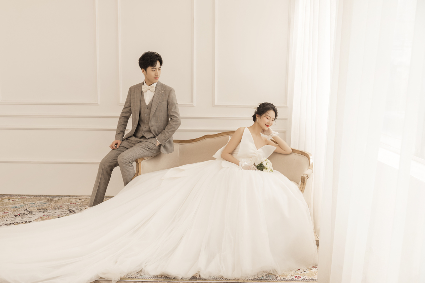 安化麦田婚纱摄影底片全送  外景+内景中式森系