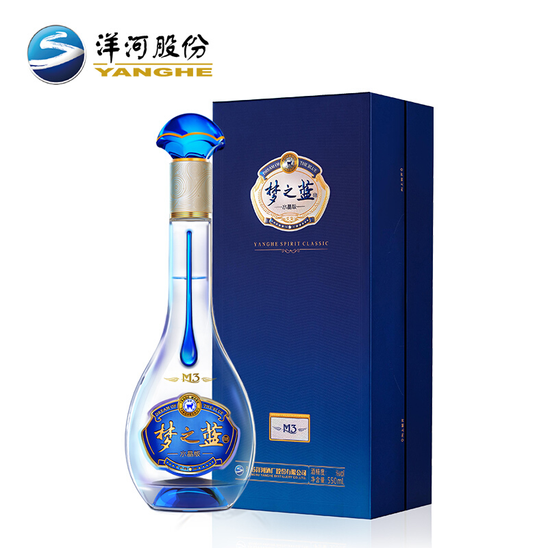 洋河 夢(mèng)之藍(lán)M3水晶版 40.8度550ml