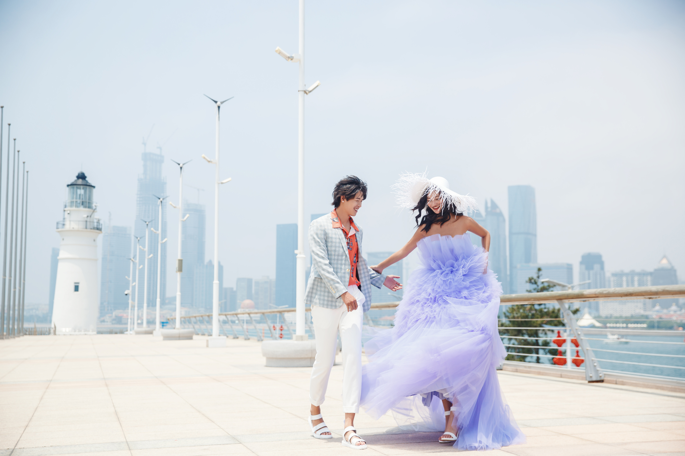 《情人坝 灯塔-海景婚纱照一》