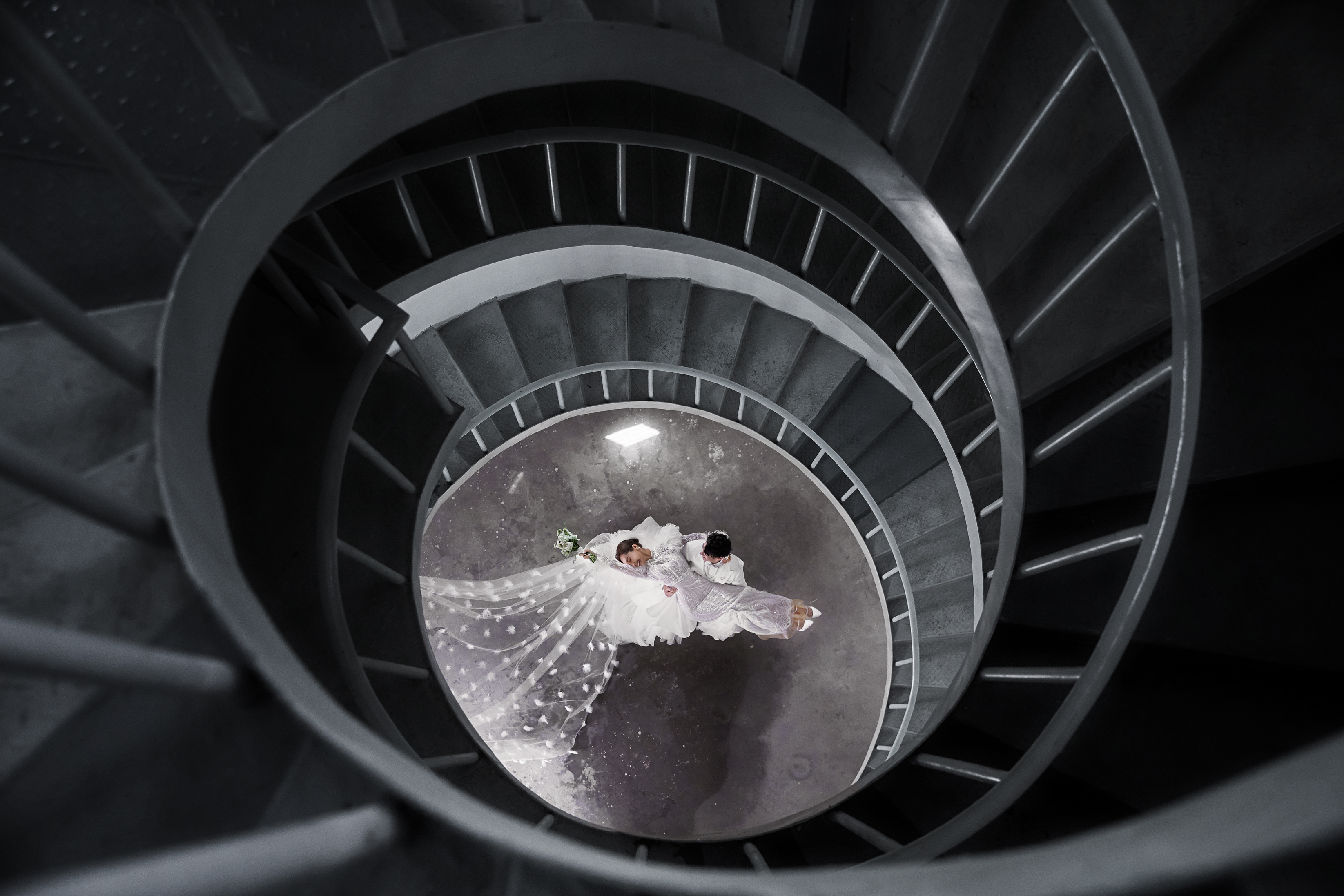 《情人坝 灯塔-四》-法式婚纱照