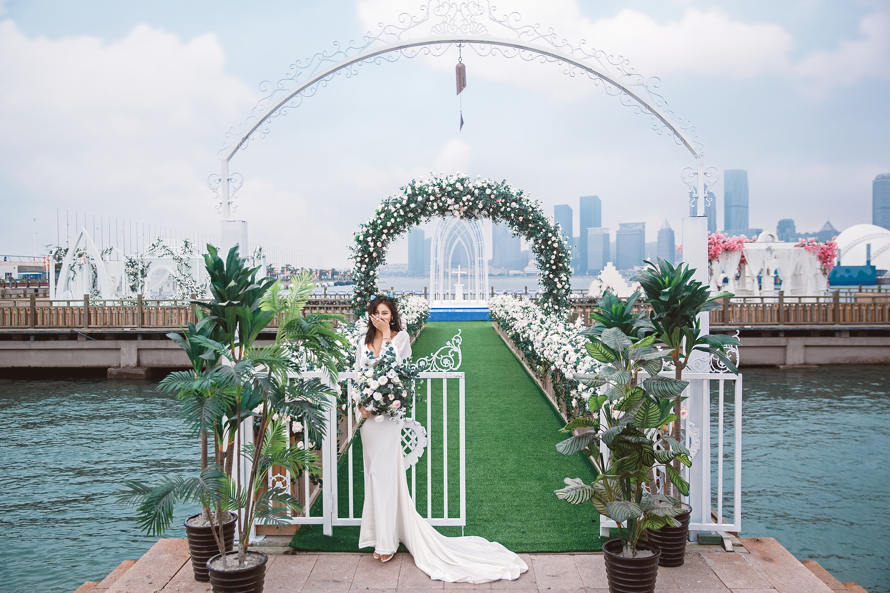 《水上教堂-海景婚纱照》-济南婚纱照