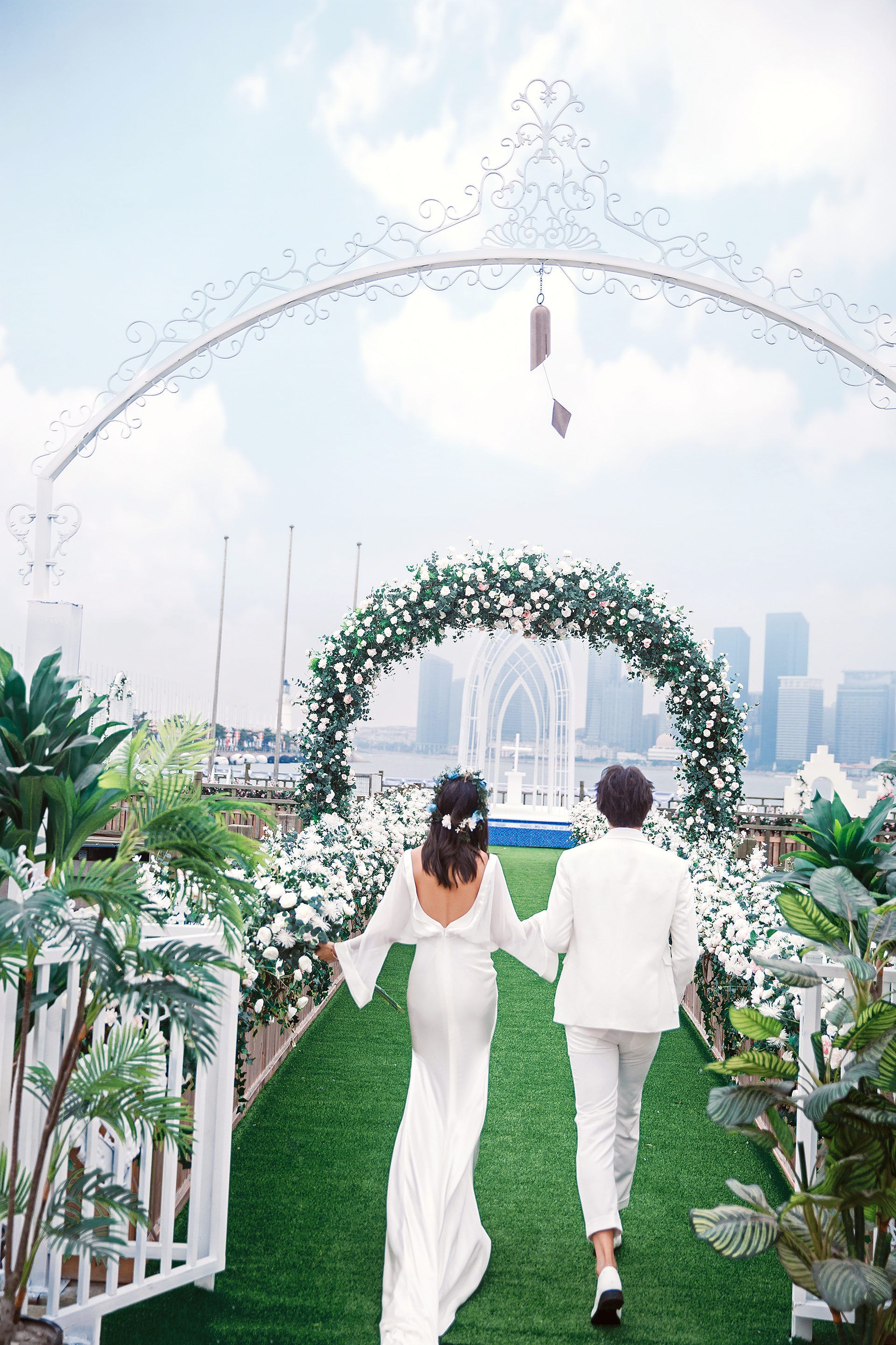 《水上教堂-海景婚纱照》-济南婚纱照