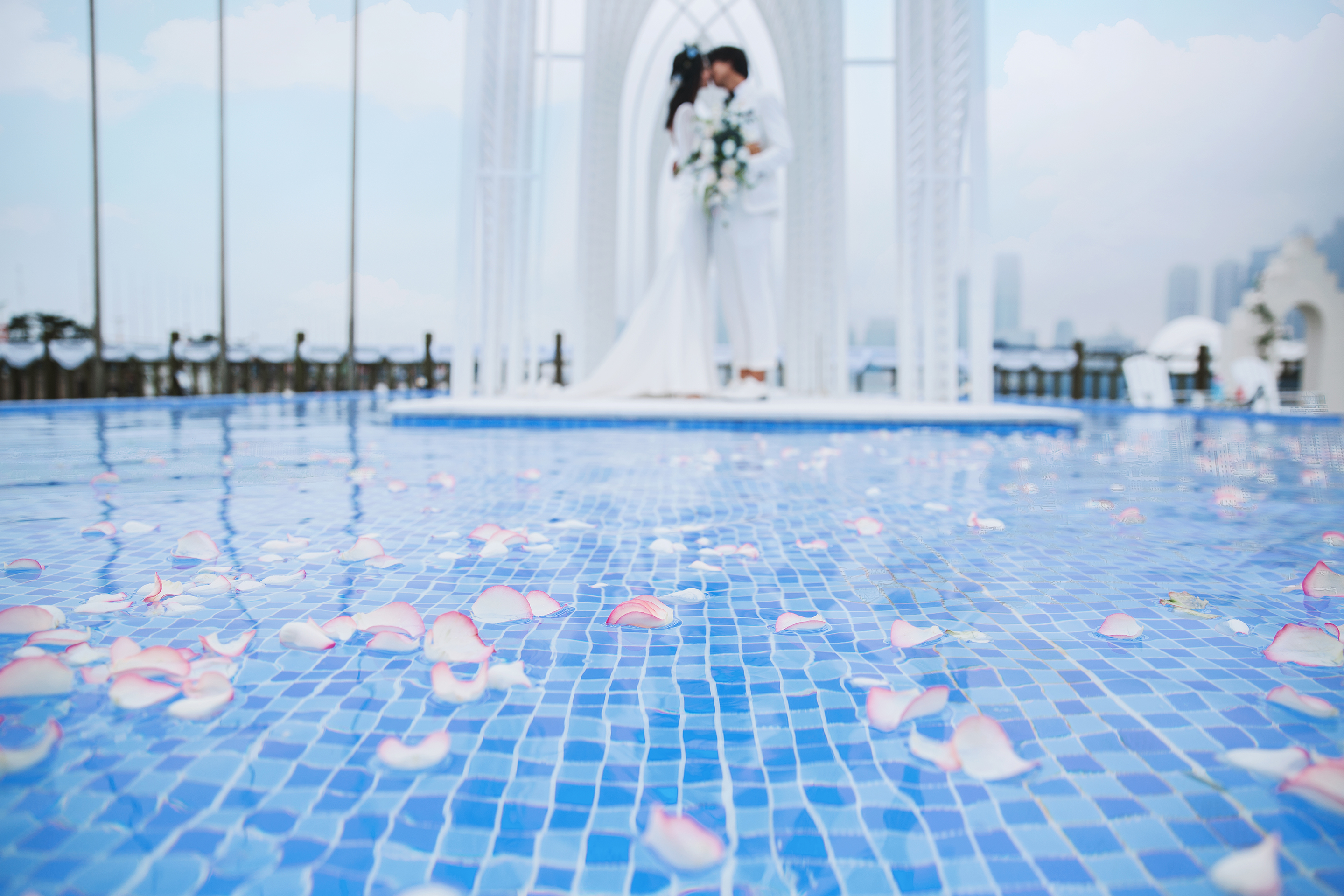 《水上教堂-济南海景婚纱照》-婚纱摄影工作室