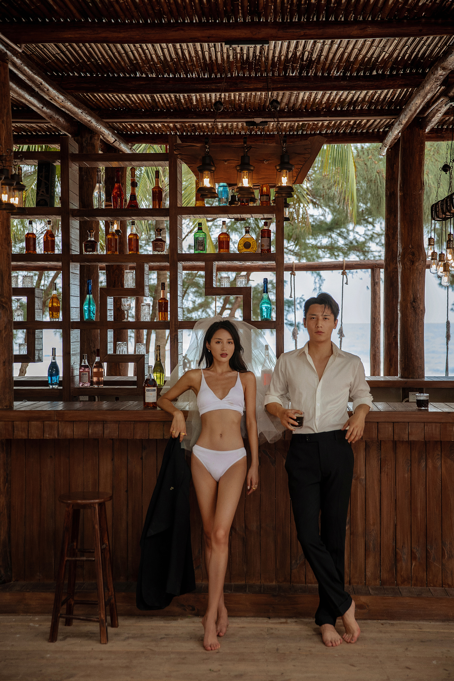 《浪漫比基尼-海景婚纱照》