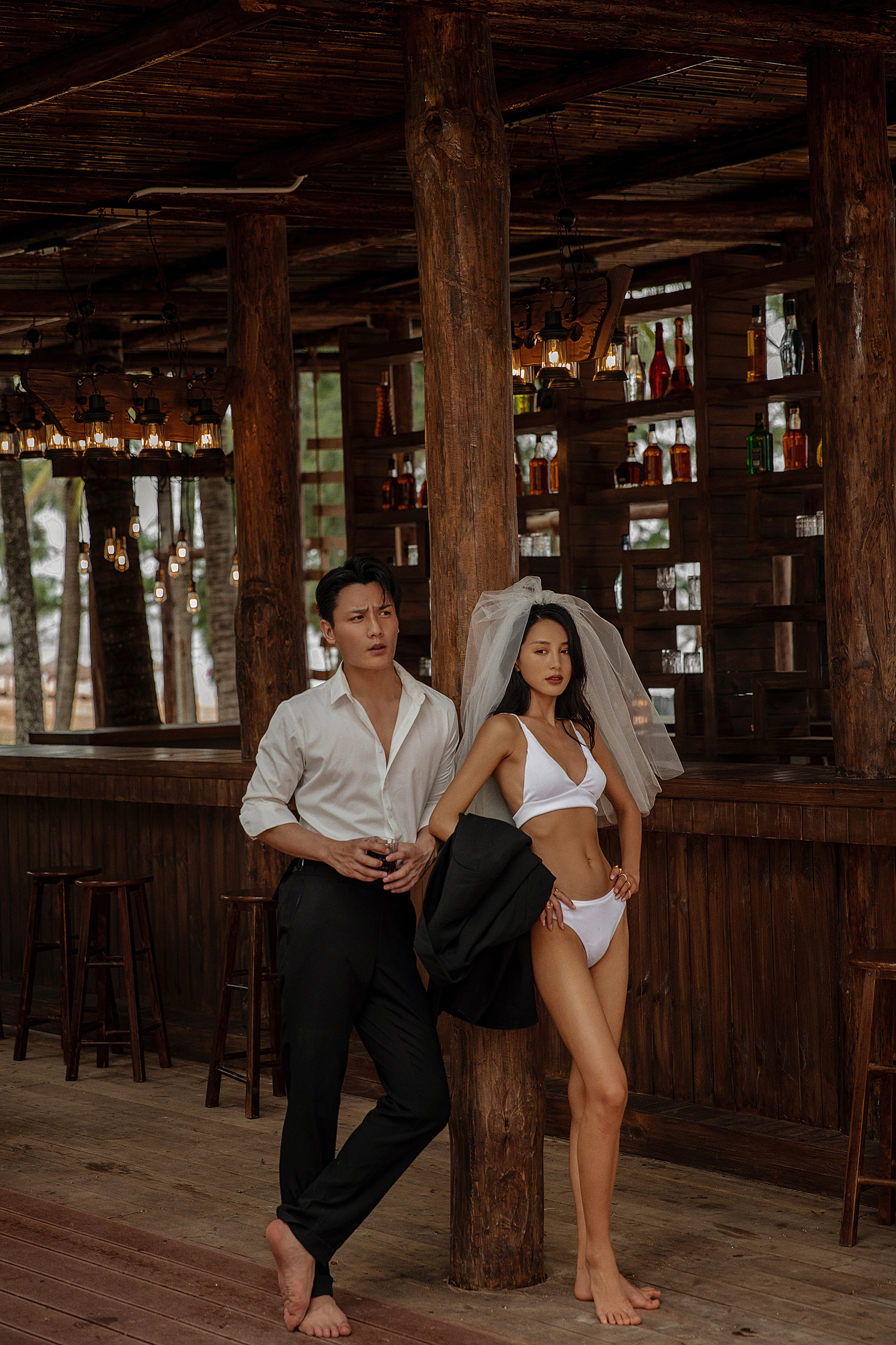 《浪漫比基尼-海景婚纱照》