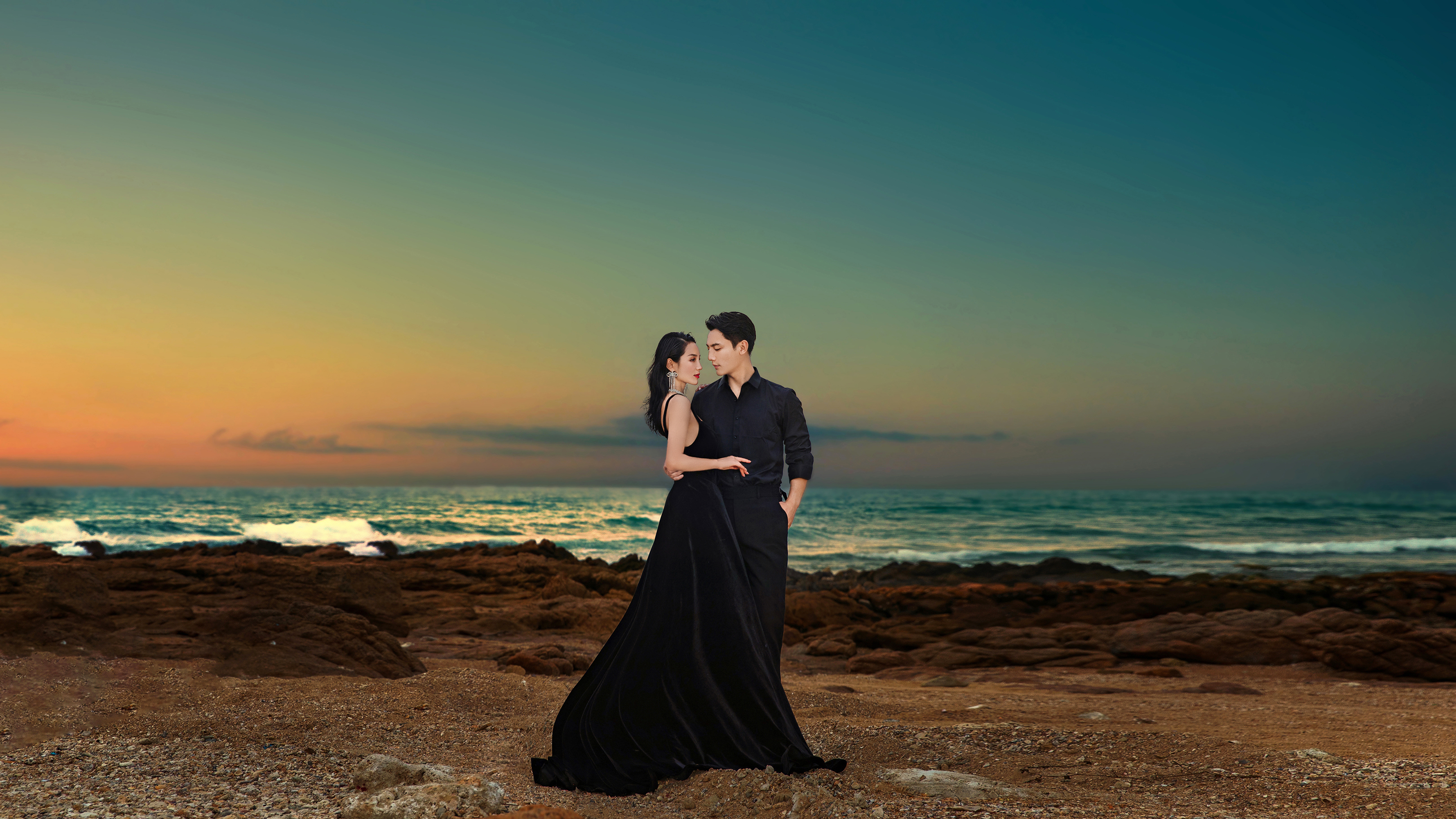 《永不落幕的浪漫-海景婚纱照》