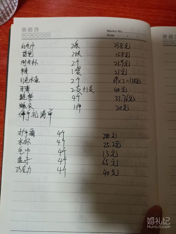 备婚清单 备婚花了大概3000多，算多吗？