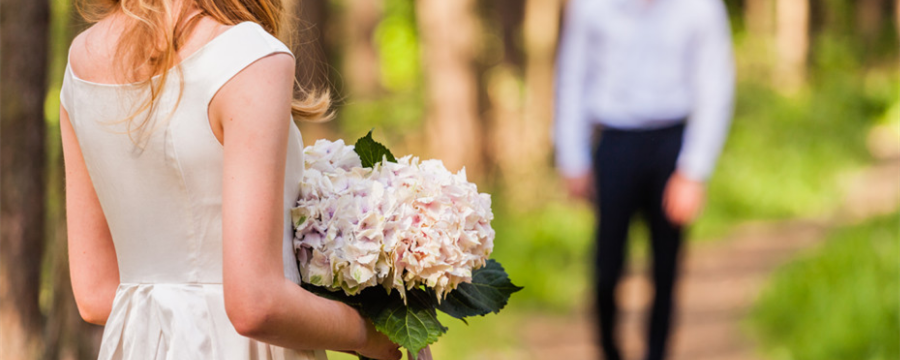 上传婚纱照的心情短语