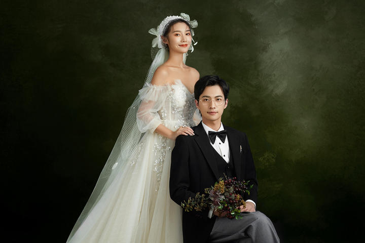 韩式复古婚纱照