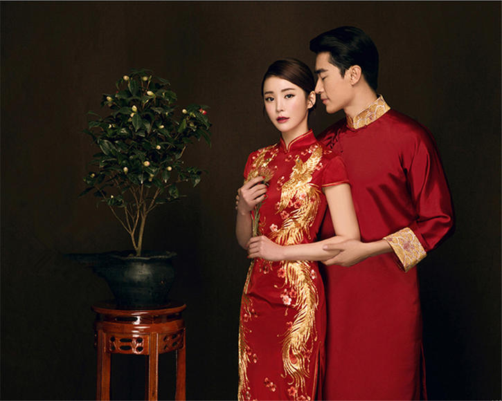中式復古婚紗照