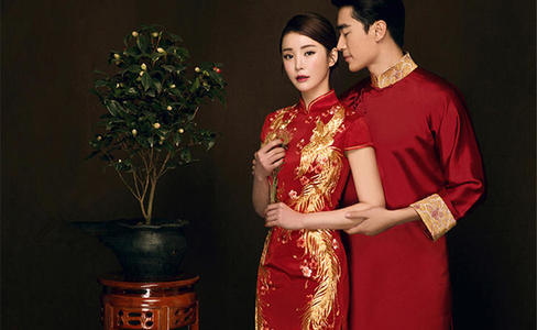 中式復古婚紗照