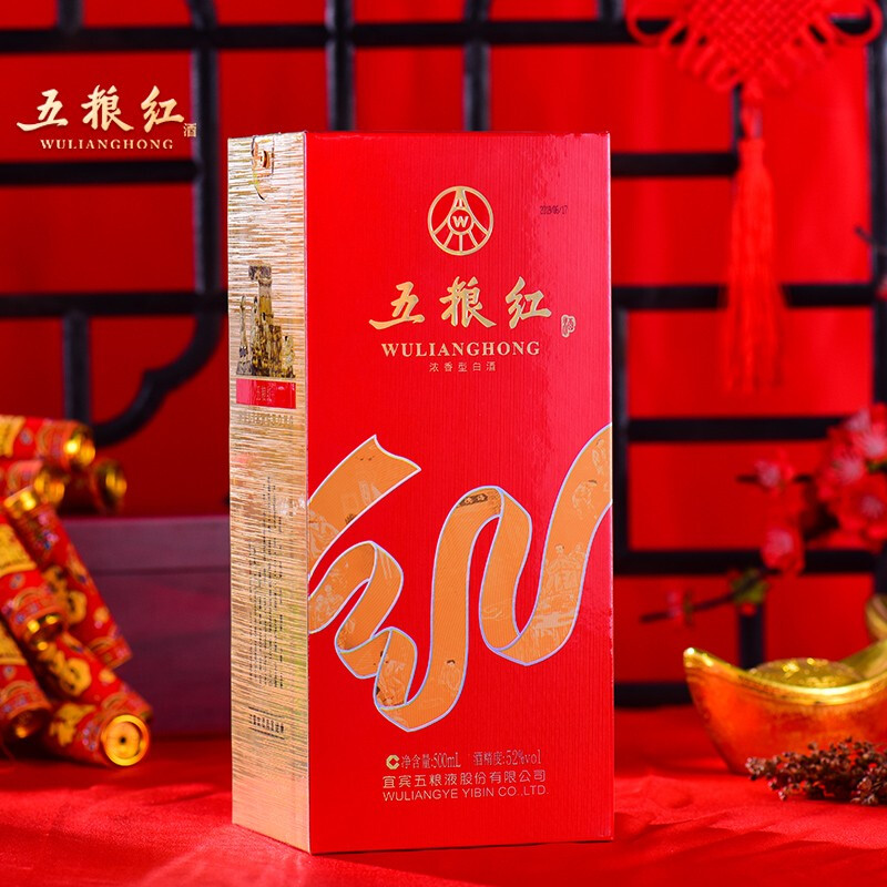 五糧液 五糧紅紅飄 52度 500ml 濃香型