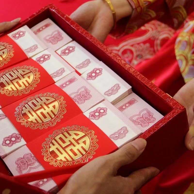 結婚訂婚彩禮箱子提親下聘禮高檔陪嫁箱