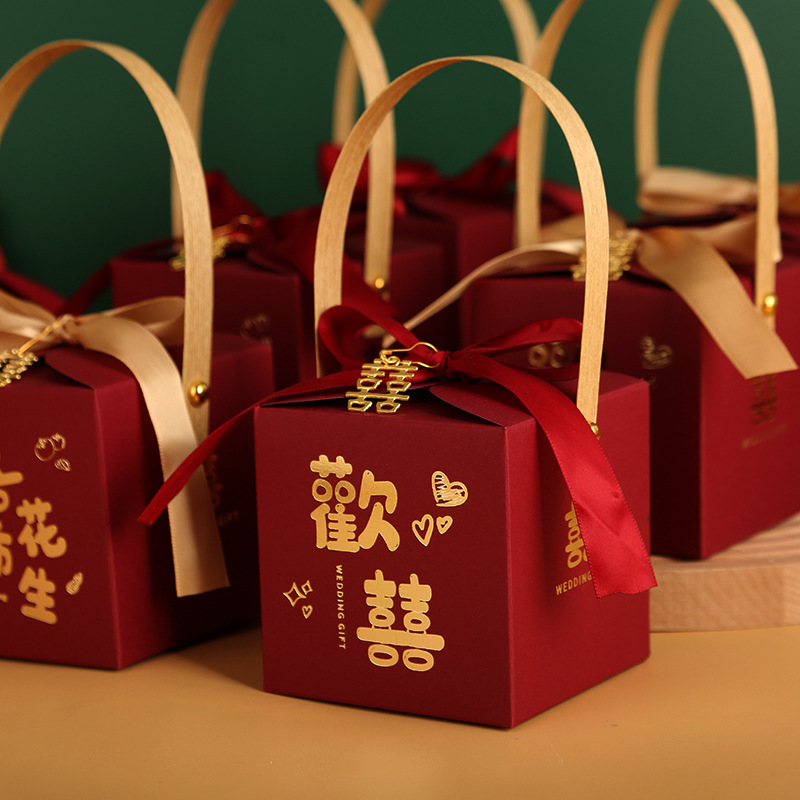 中式糖果包裝盒回禮喜糖袋子訂婚喜糖盒
