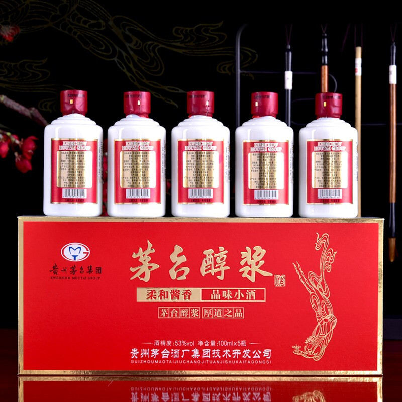 茅台醇浆品味小酒 柔和酱香型白酒 53度 100ml