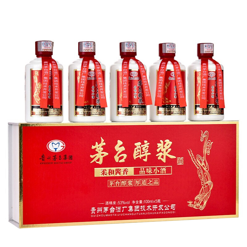 茅台醇浆品味小酒 柔和酱香型白酒 53度 100ml