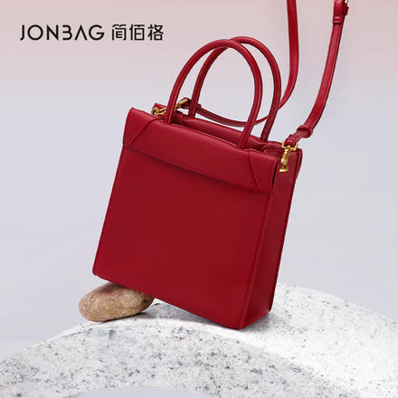 簡佰格新款高級感婚包原創小眾設計紅色大容量結婚手提包