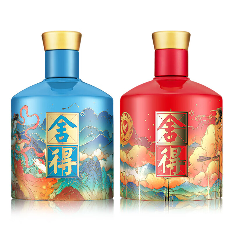 舍得神话追天者 浓香型白酒 52度 500ml*2瓶 礼盒装