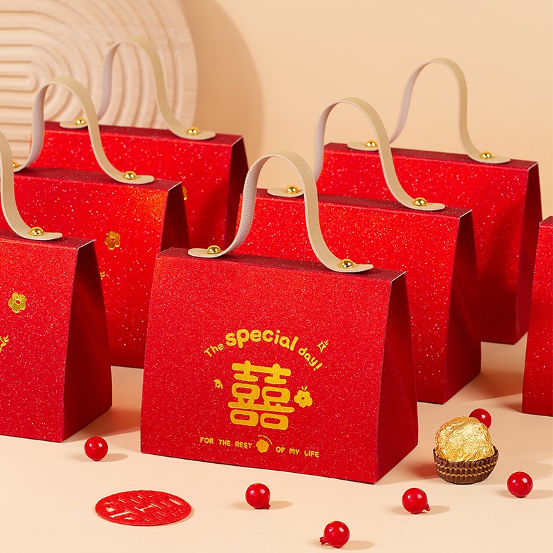 【可装烟】新款小红书同款喜糖袋空盒子婚礼糖果盒包装盒高级
