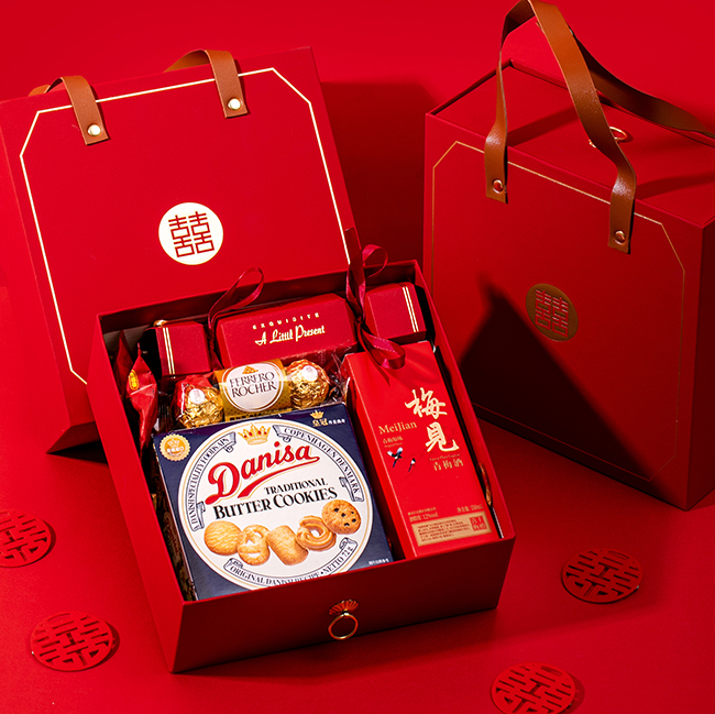 【預售7天】新款結婚喜糖成品含糖禮盒裝中國風伴手禮喜餅糖果大禮包回禮套裝