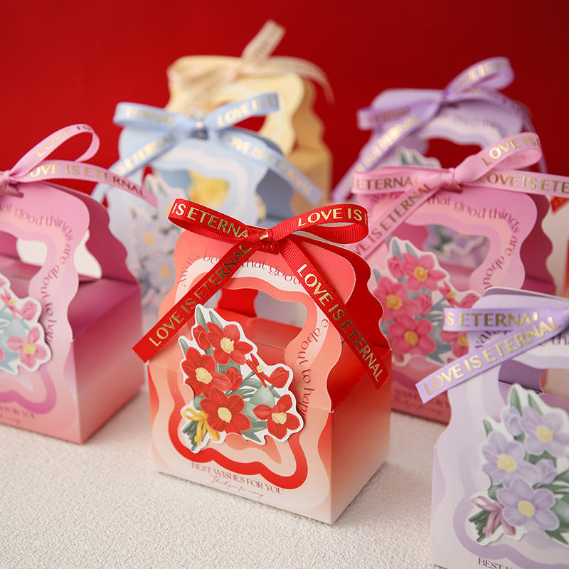 喜糖盒结婚糖盒高级感婚礼网红新款欧式创意订婚手提糖果包装盒