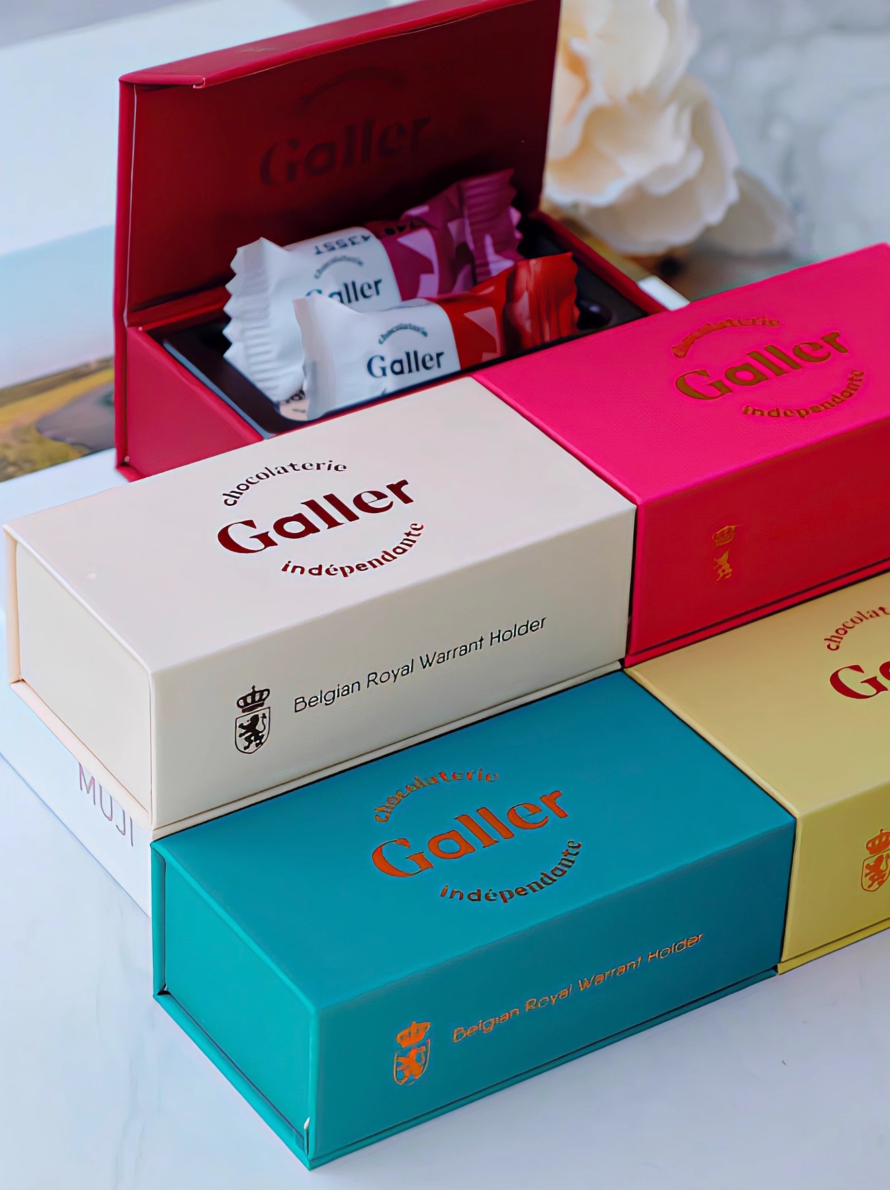 【大牌超低價】Galler伽列進口夾心巧克力婚慶喜糖禮盒網紅伴手禮高檔禮盒2粒裝