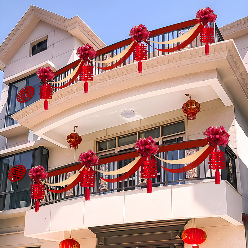 婚車大紅花球結(jié)婚門頭花開(kāi)業(yè)剪彩慶典表彰大紅花汽車綢緞紅布繡球